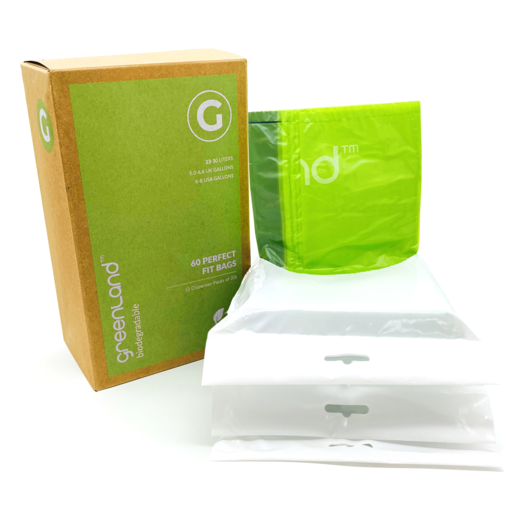 Greenland Biodegradable 60 Trash Bags Compatible with Simplehuman (Code G,  60 Bags, 8 Gallons)